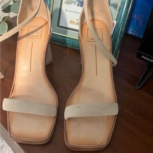 Dolce Vita Cream Block Heel Sandals